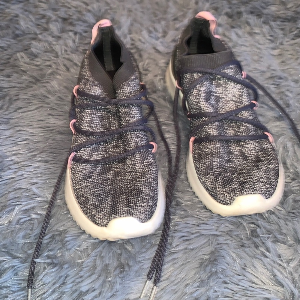 Adidas grey and pink sneakers